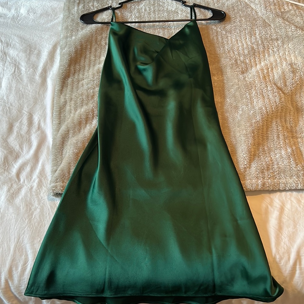 Oh Polly shimmery slip dress